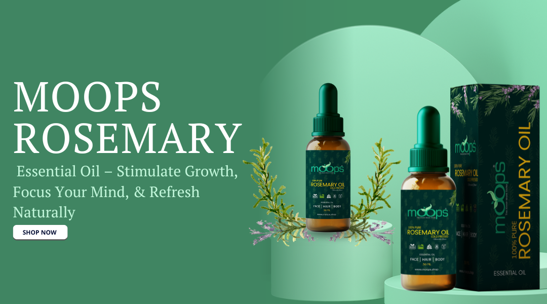 Moops Rosemary Essential Oil – Hair Growth 