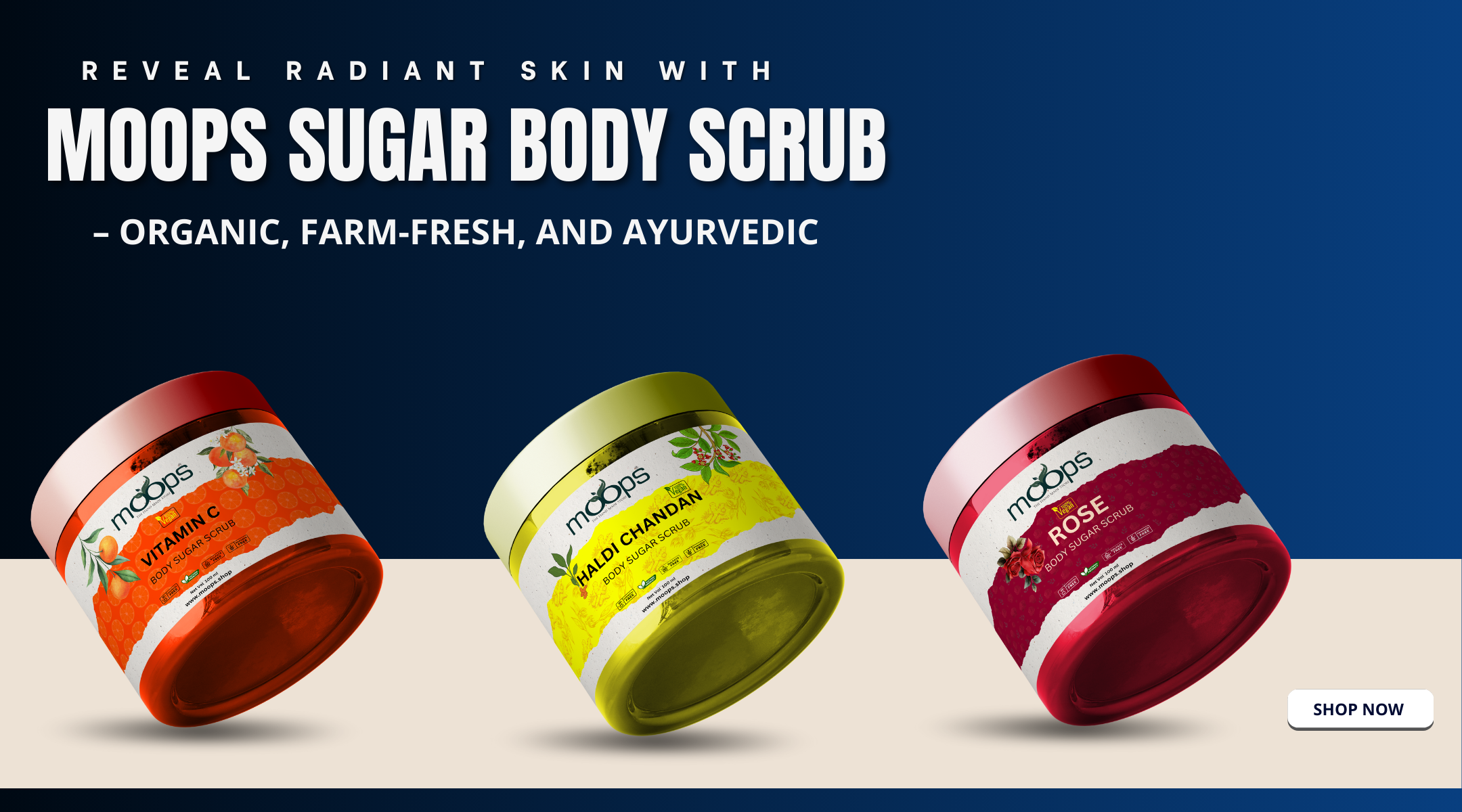 Reveal Radiant Skin with Moops Sugar Body Scrub