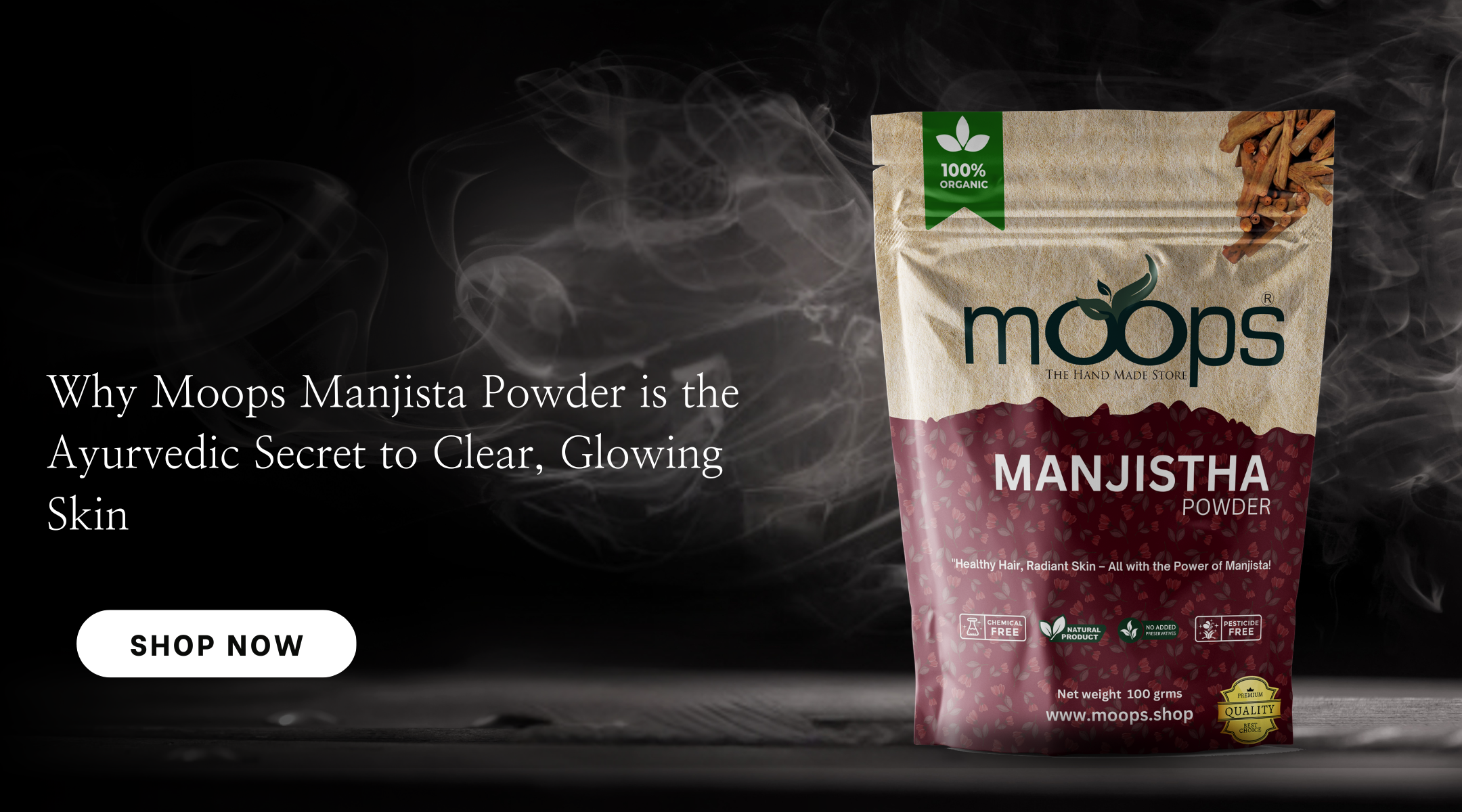 Moops Manjista Powder - Ayurvedic Secret Glowing 