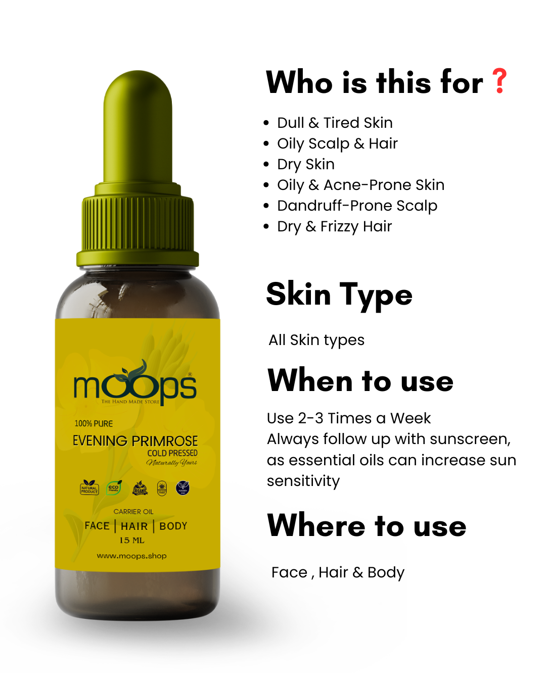 Moops Evening Primrose Oil