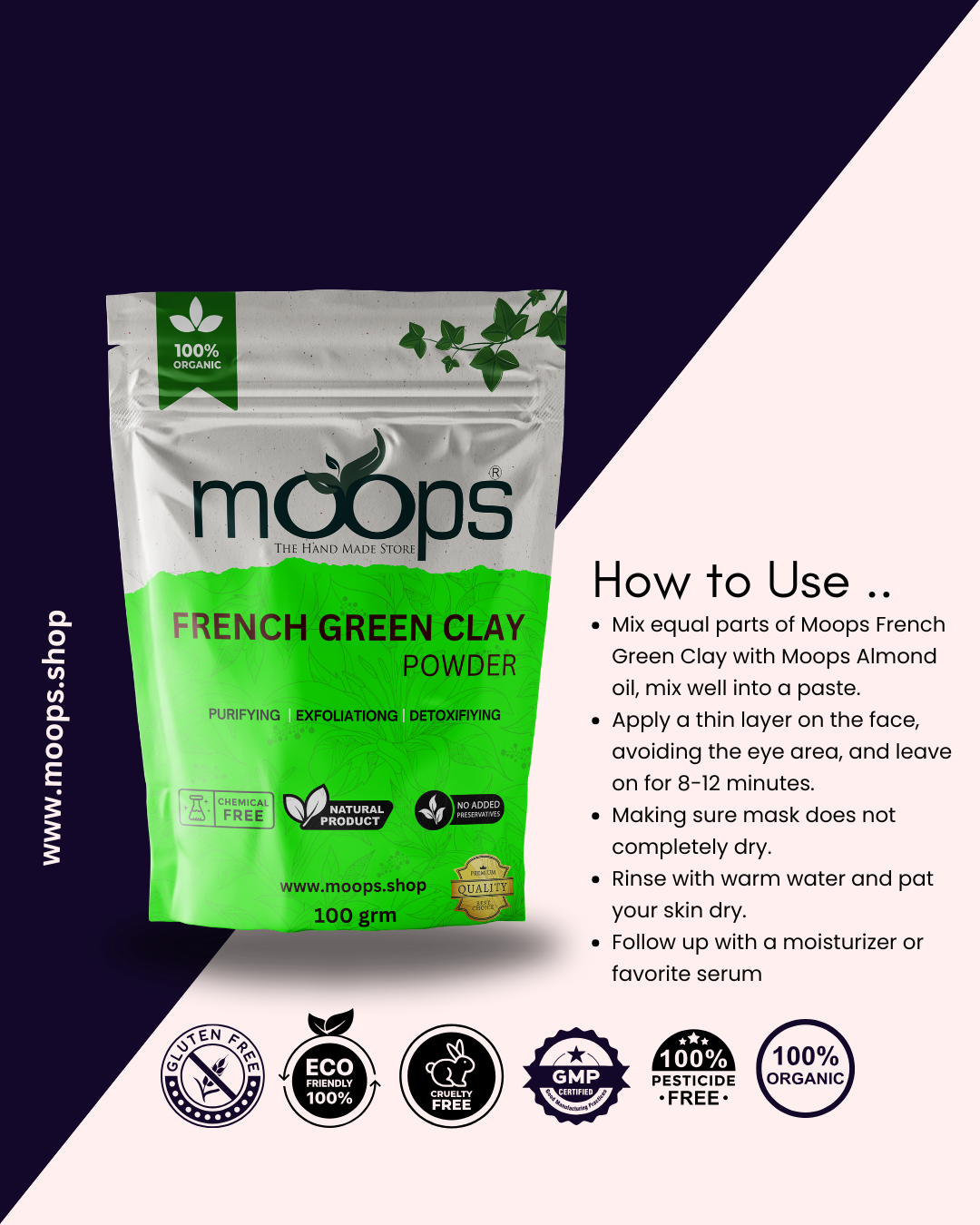 Moops French Green Clay