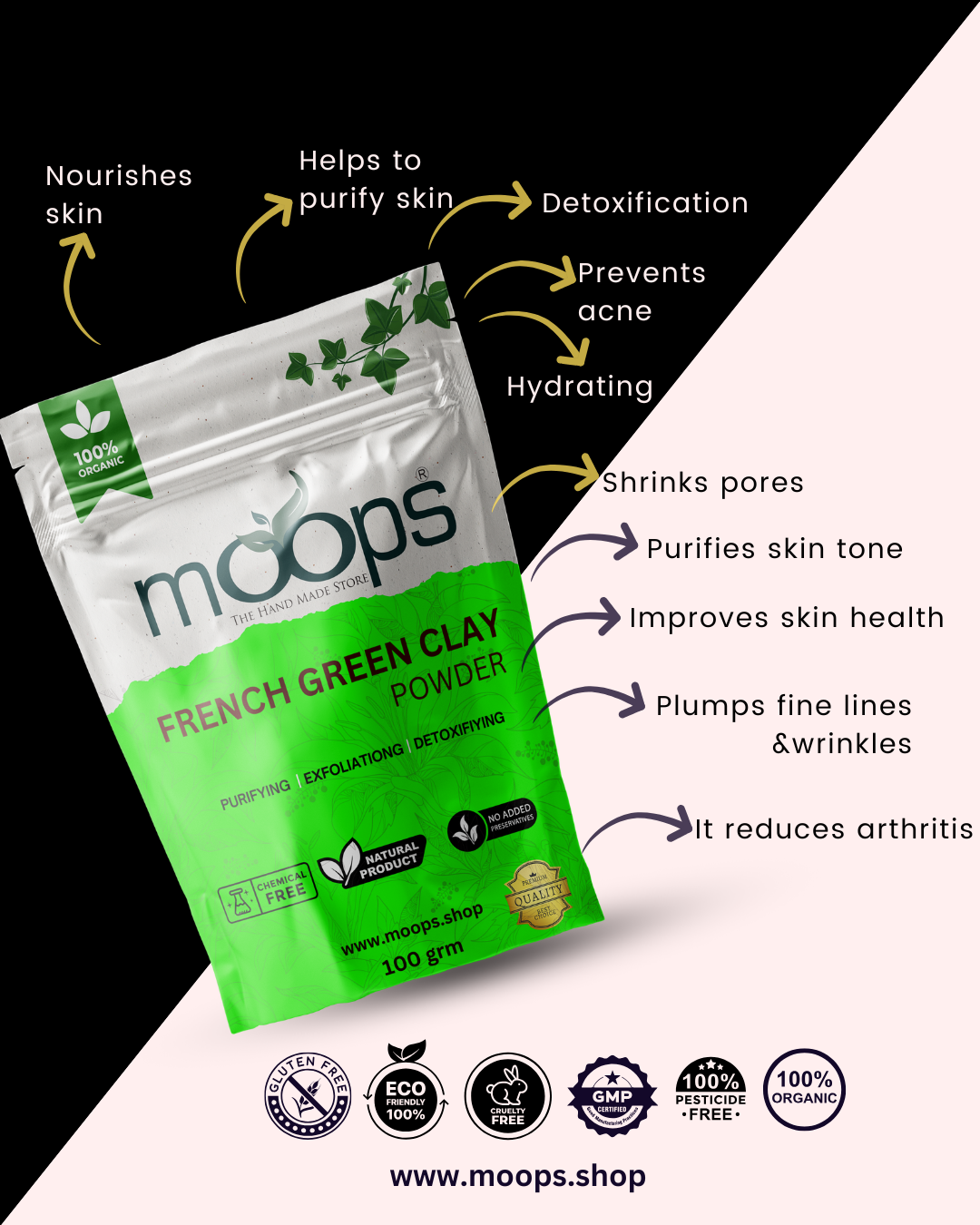 Moops French Green Clay