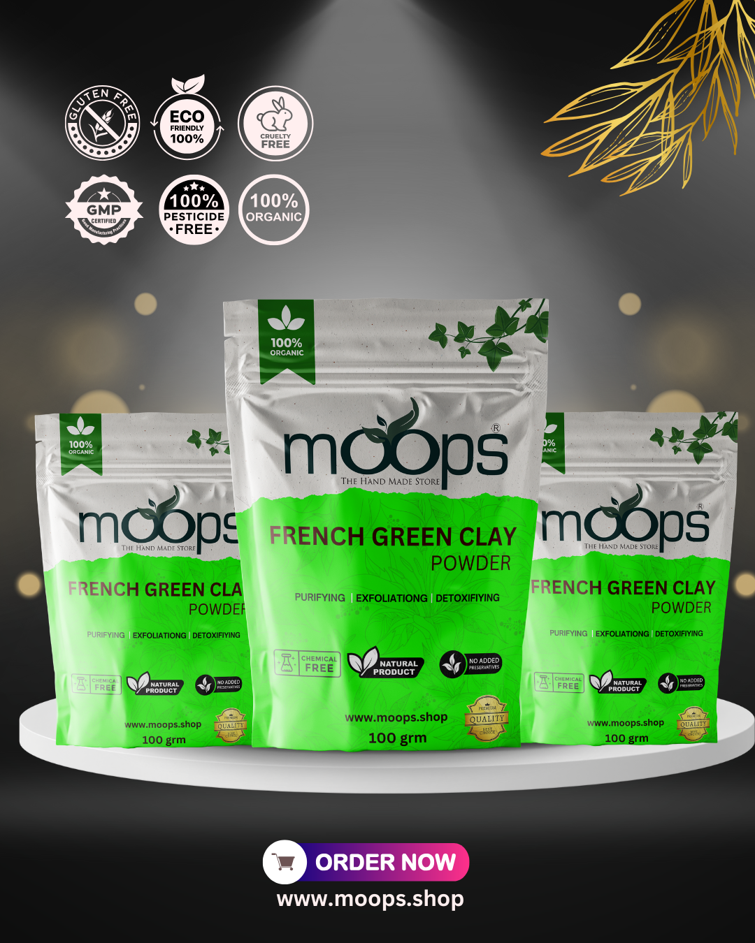 Moops French Green Clay