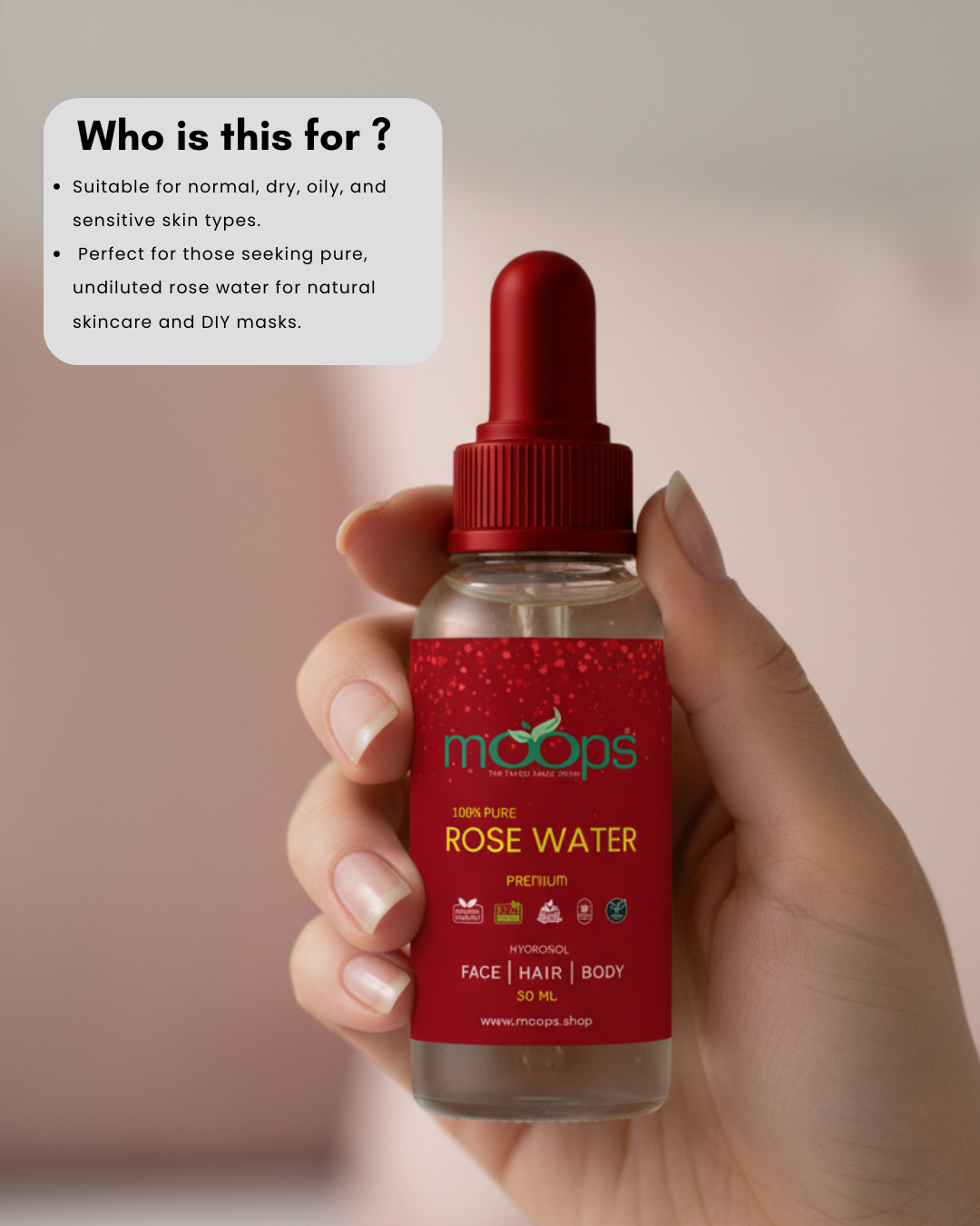 Moops Premium Rose Water 