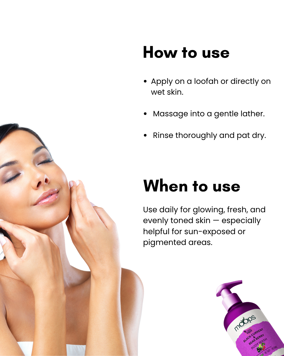 Moops Black Currant & Bearberry Body Wash