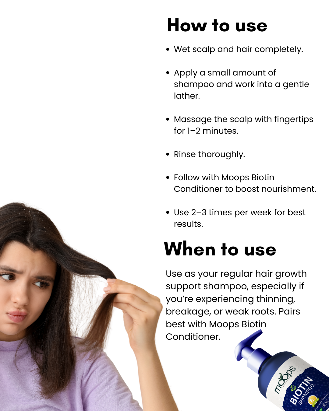 Moops Biotin Shampoo