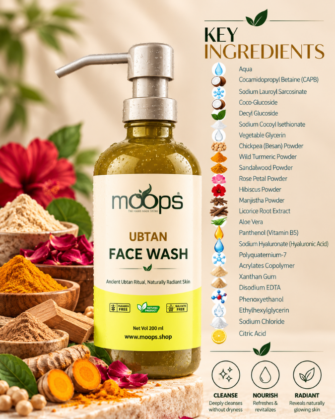 MOOPS Ubtan Face Wash 200 ml 