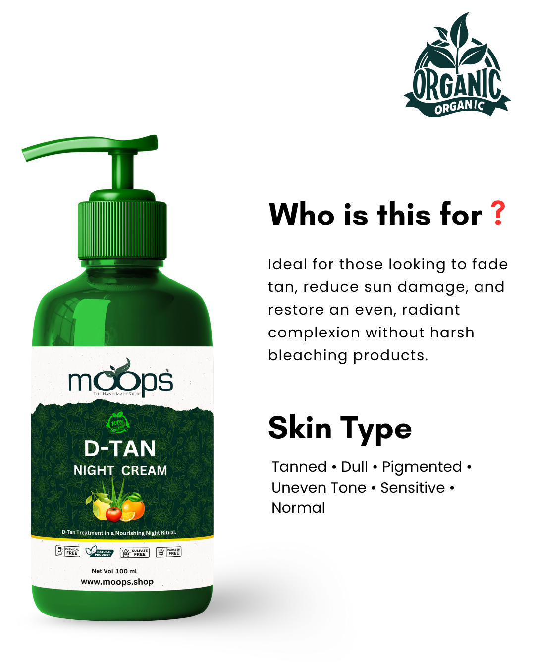 Moops D-Tan Night Cream
