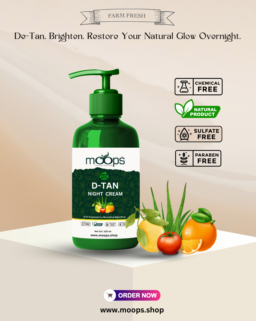 Moops D-Tan Night Cream
