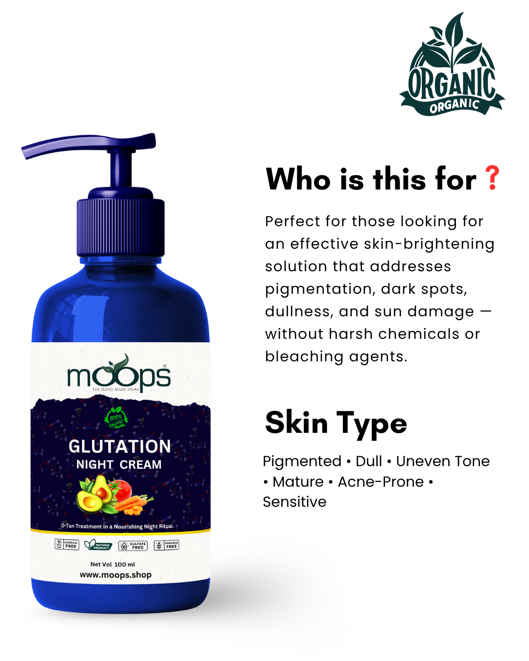 Moops  Glutation Night Cream