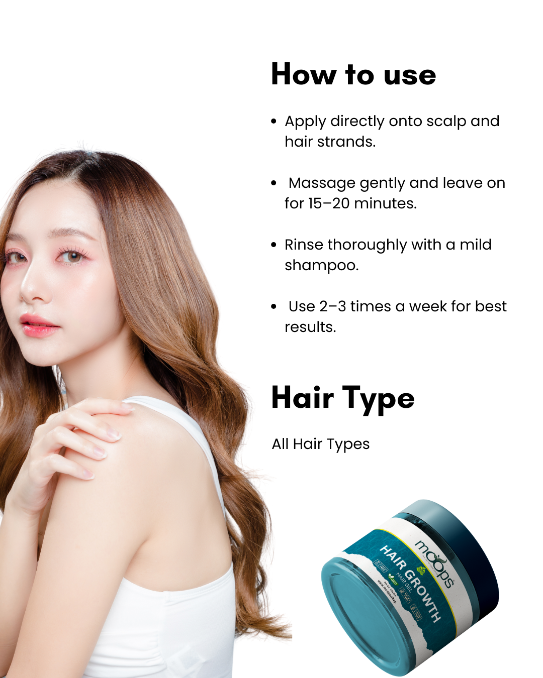 Moops Hair Growth Hair Gel