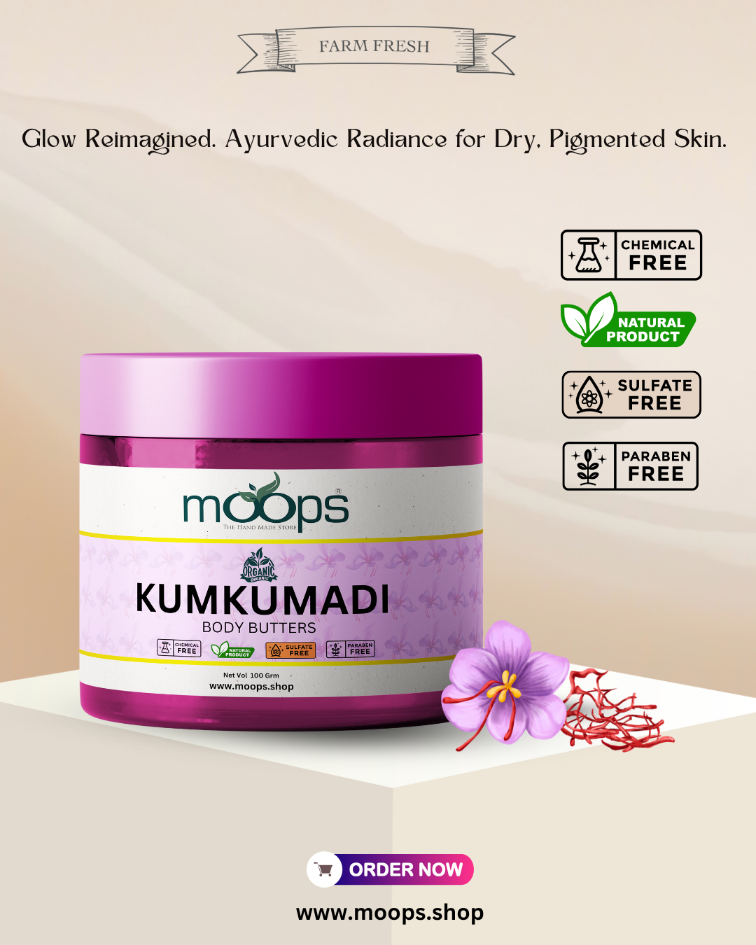 Moops Kumkumadi Body Butter