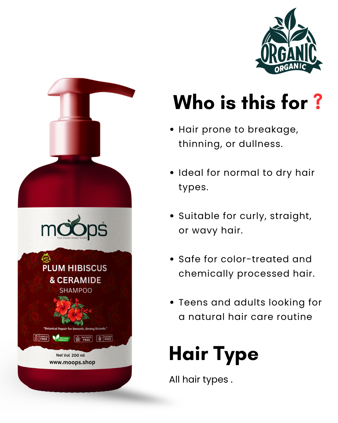 Moops Plum Hibiscus Shampoo Benefits