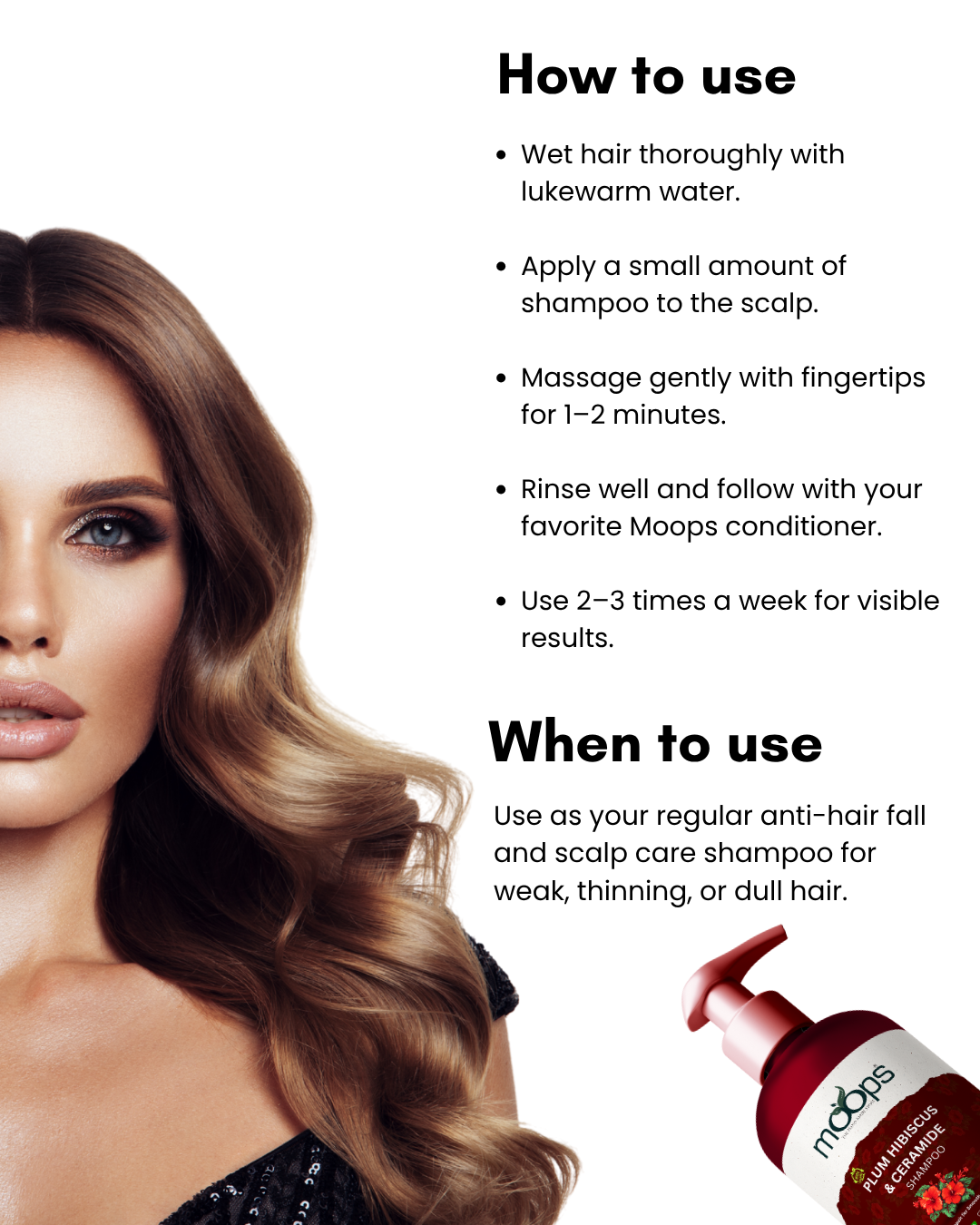 Moops Plum Hibiscus & Ceramide Shampoo