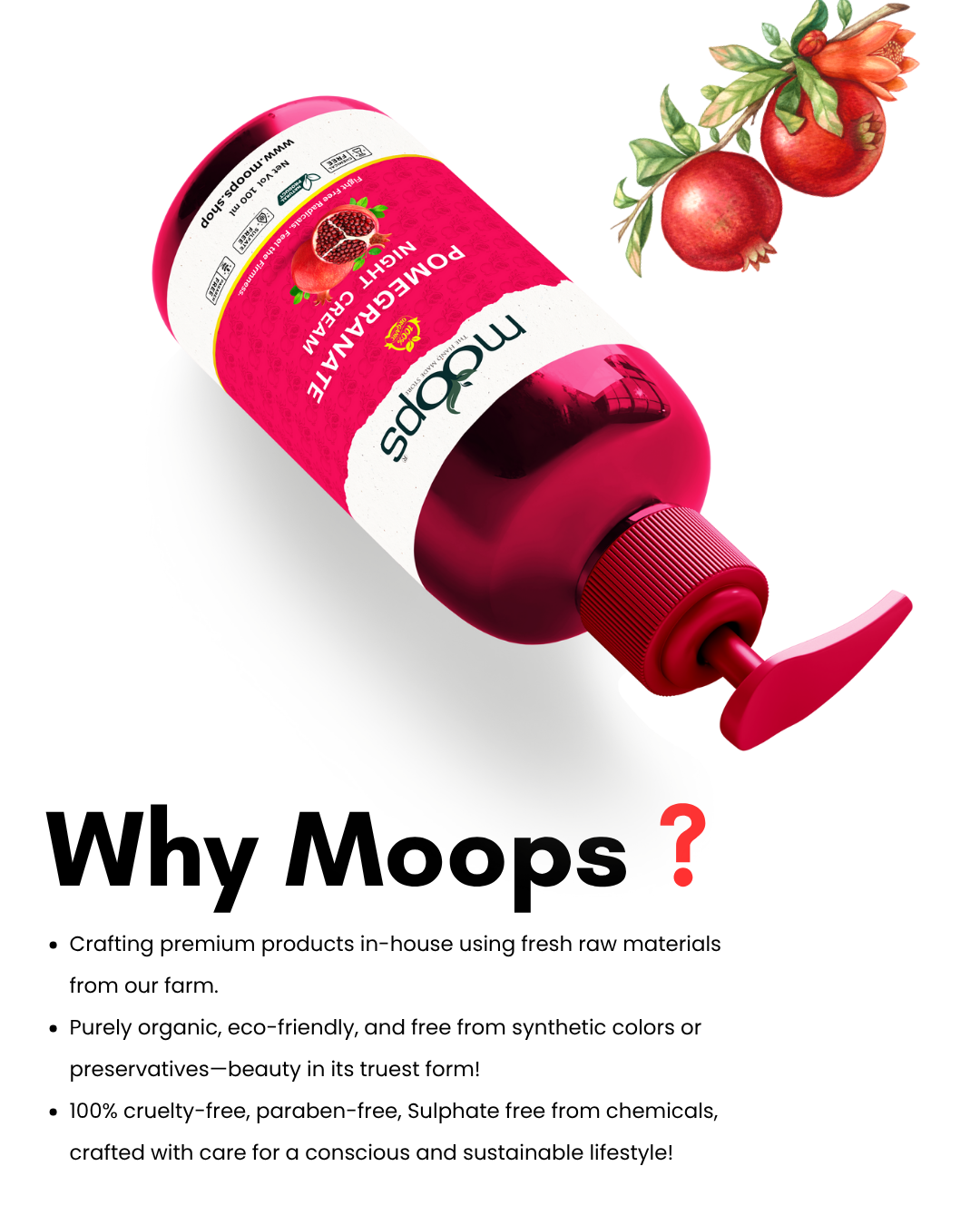 Moops Pomegranate Night Cream