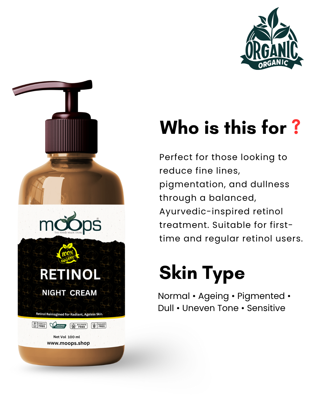 Moops Retinol Night Cream