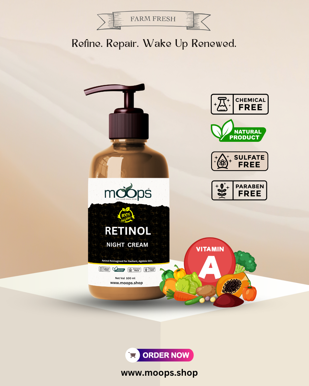 Moops Retinol Night Cream