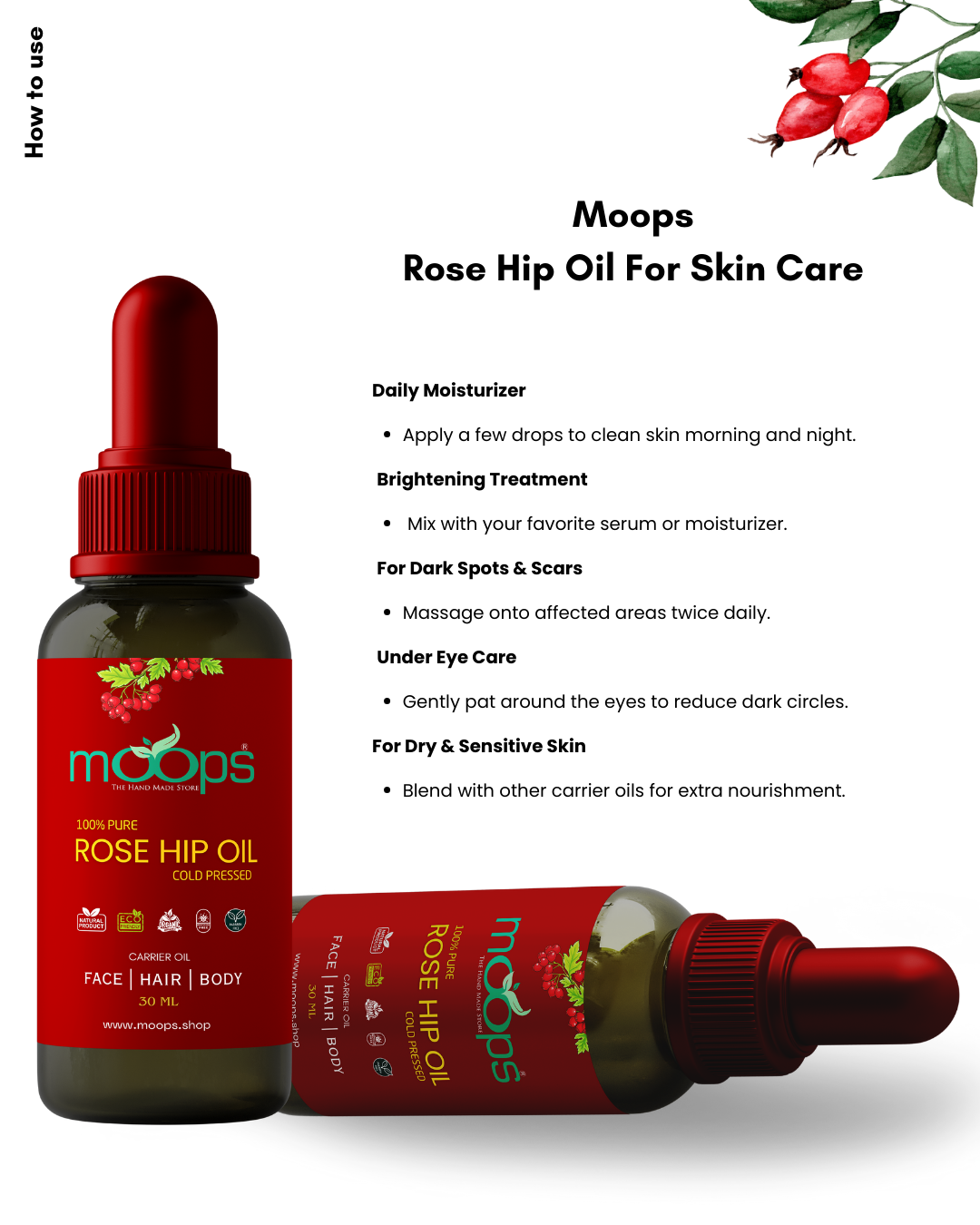 Moops Rose Hip Oil