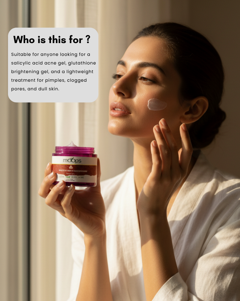 Moops Salicylic & Glutathione Face Gel