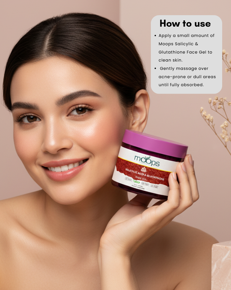 Moops Salicylic & Glutathione Face Gel