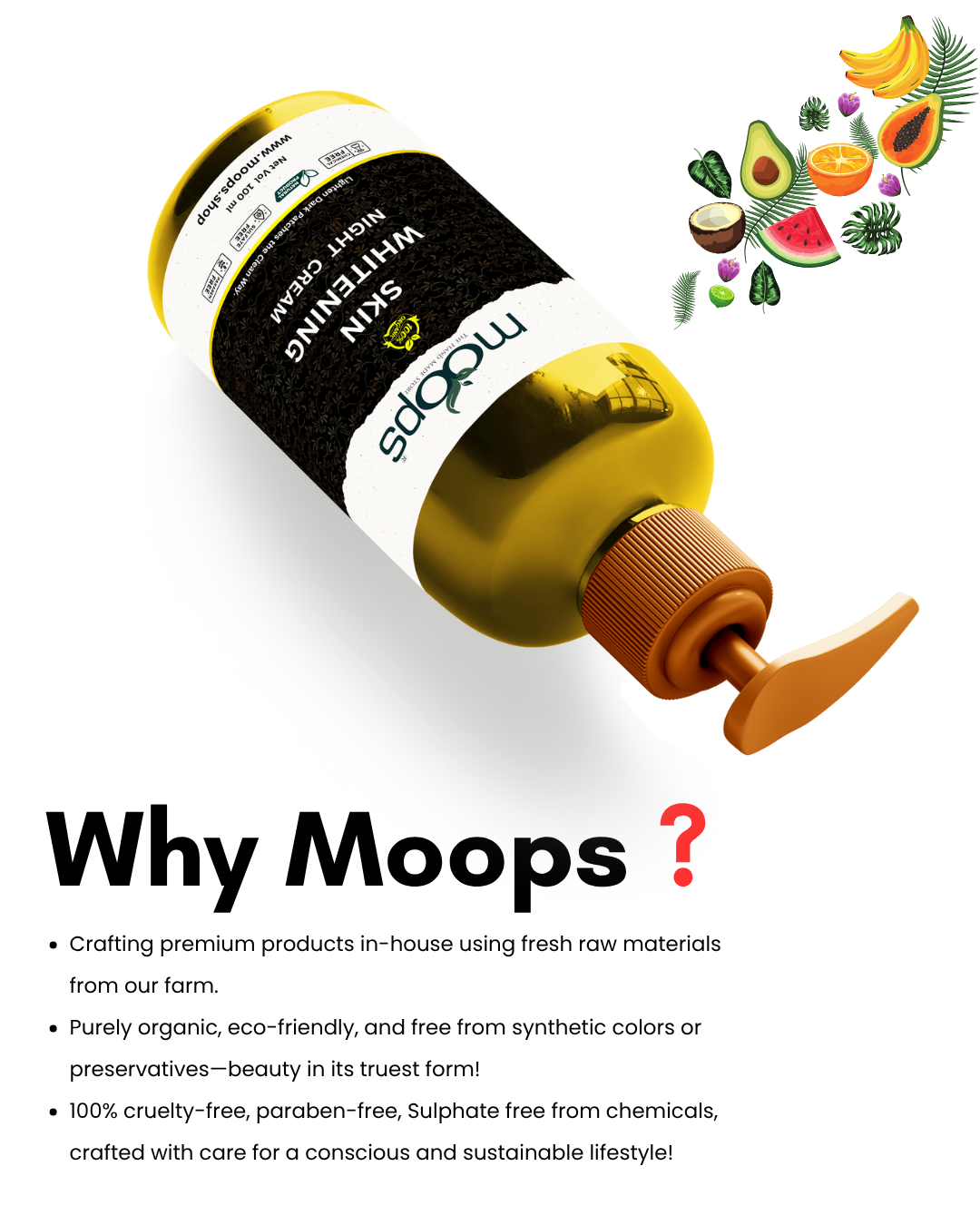 Moops Skin Whitening Night Cream