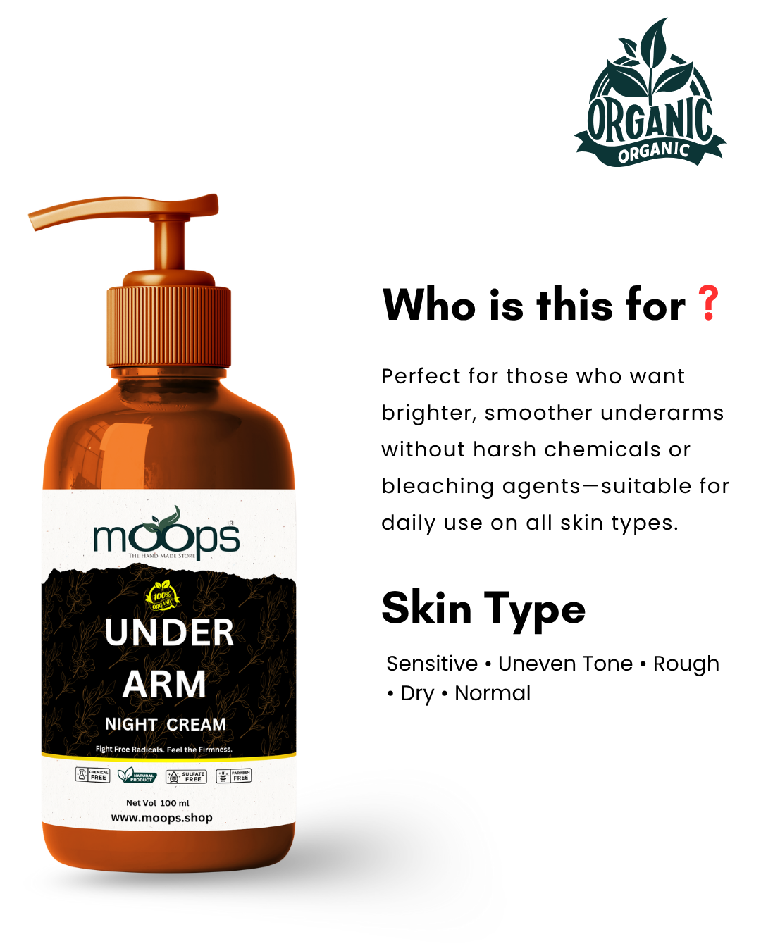 Moops Under Arm Night Cream