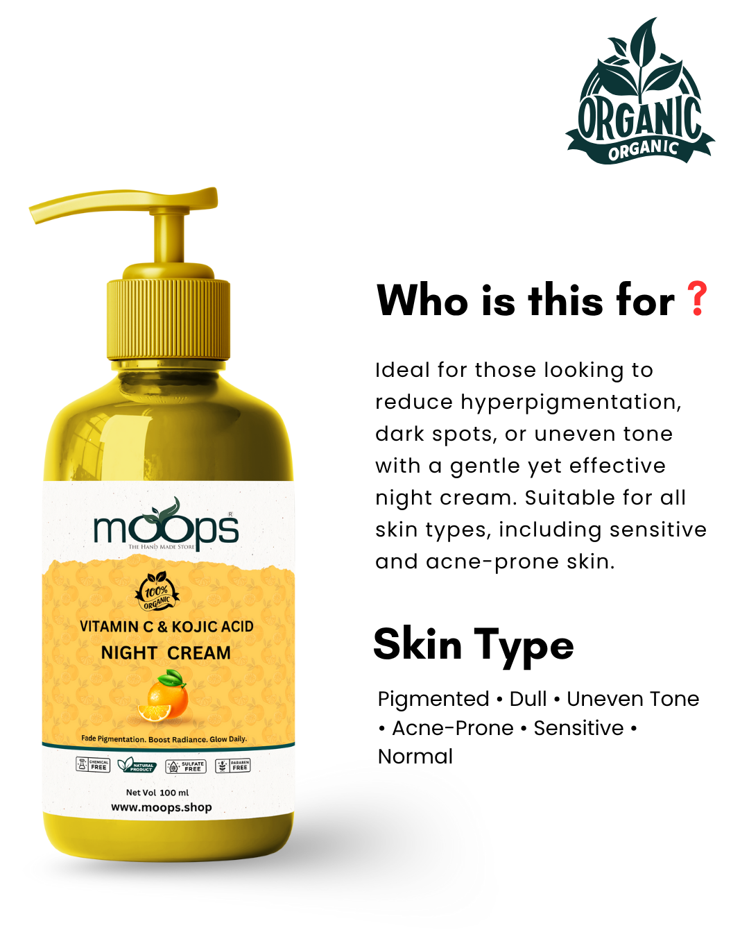 Moops Vitamin C & Kojic Acid Night Cream