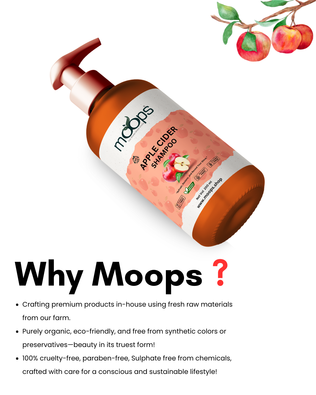 Moops Apple Cider Shampoo