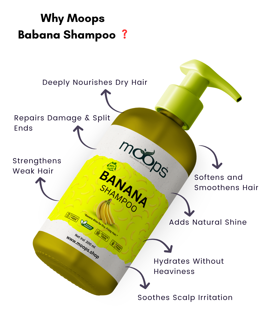 Moops Banana Shampoo