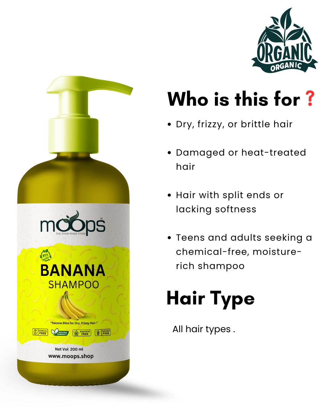 Moops Banana Shampoo
