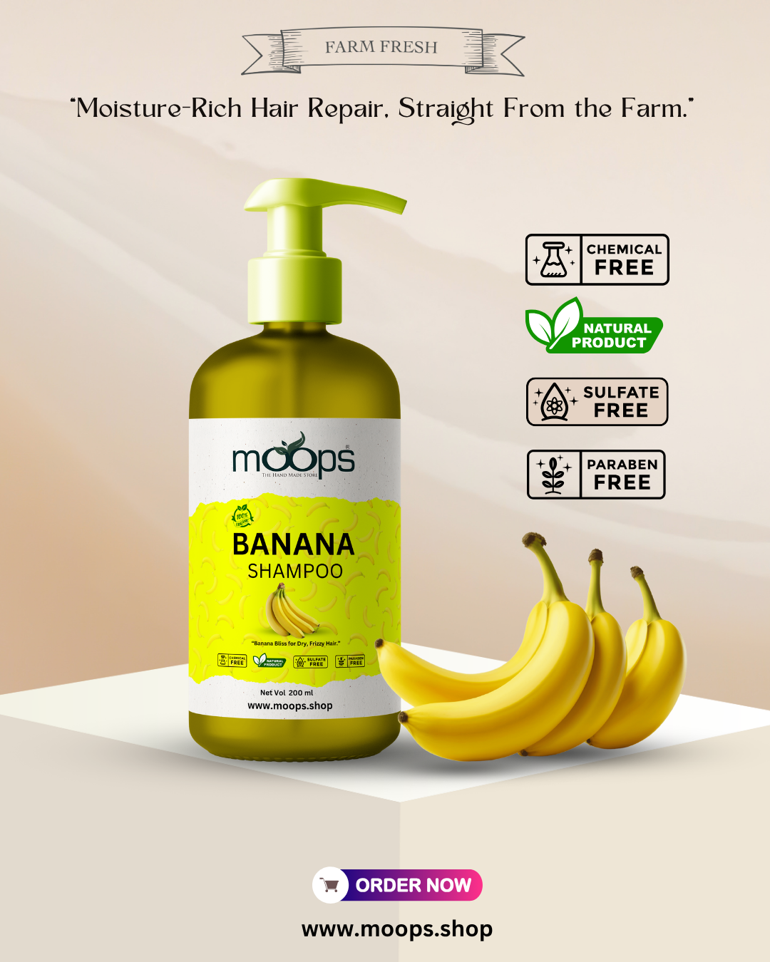 Moops Banana Shampoo