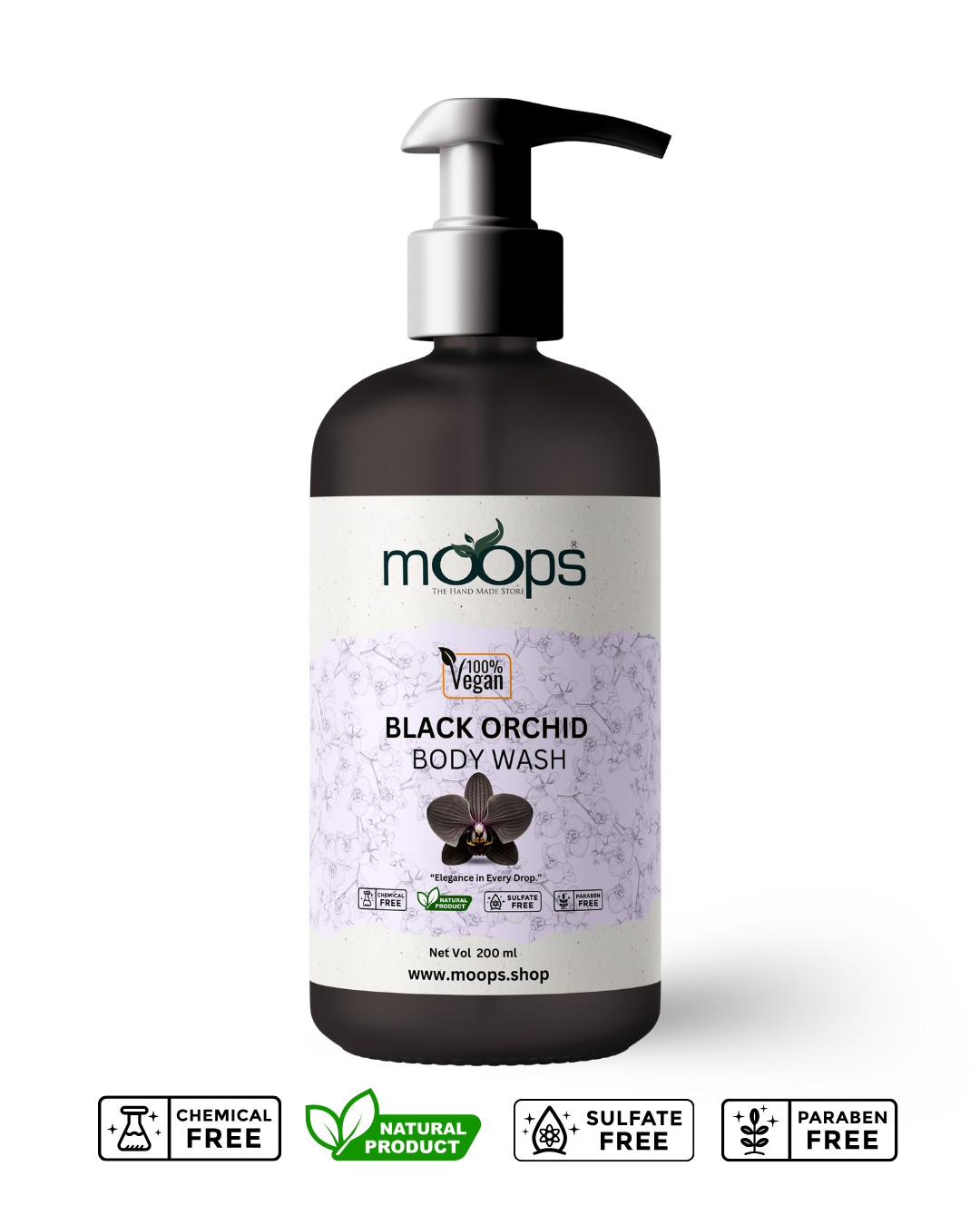 Moops Black Orchid Body Wash