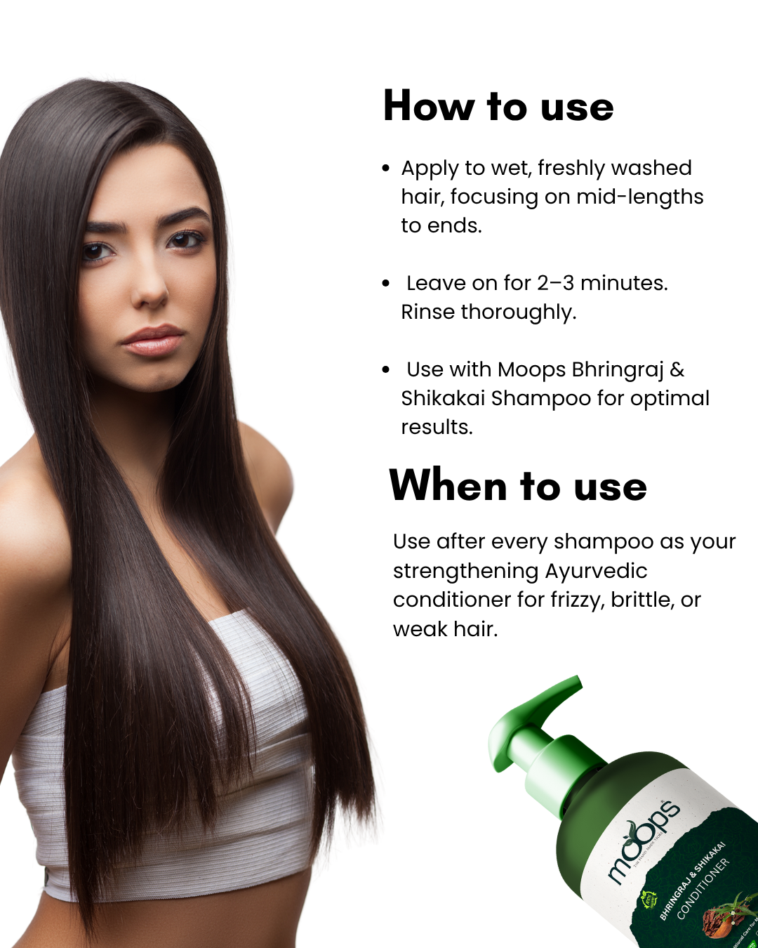 Moops Bhringraj & Shikakai Conditioner