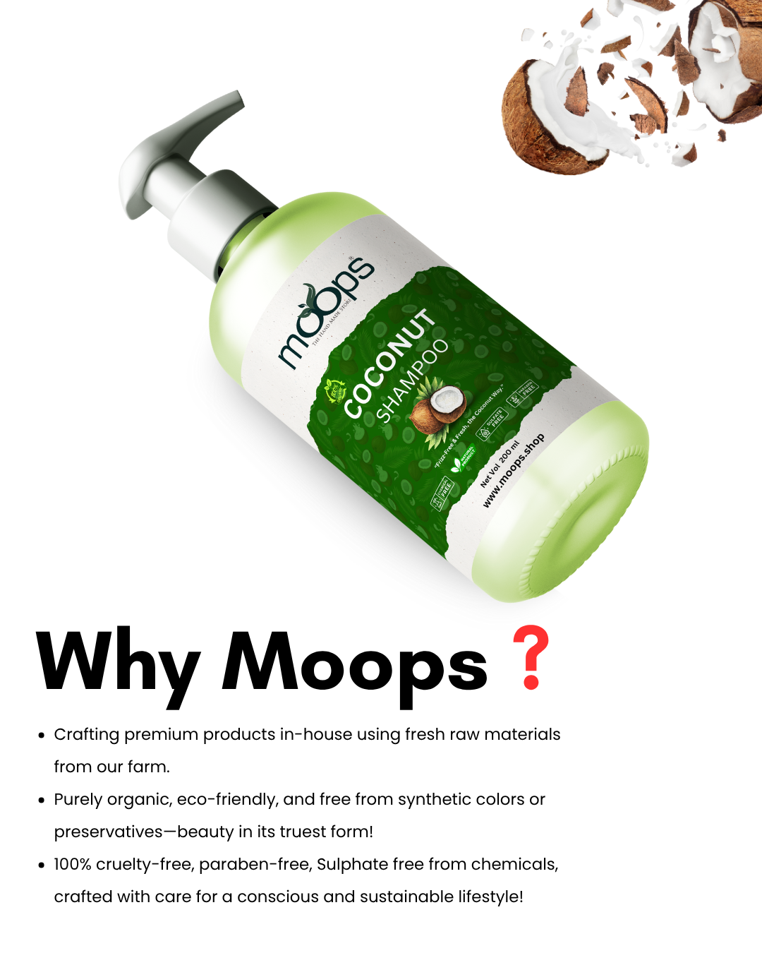 Moops Coconut Shampoo