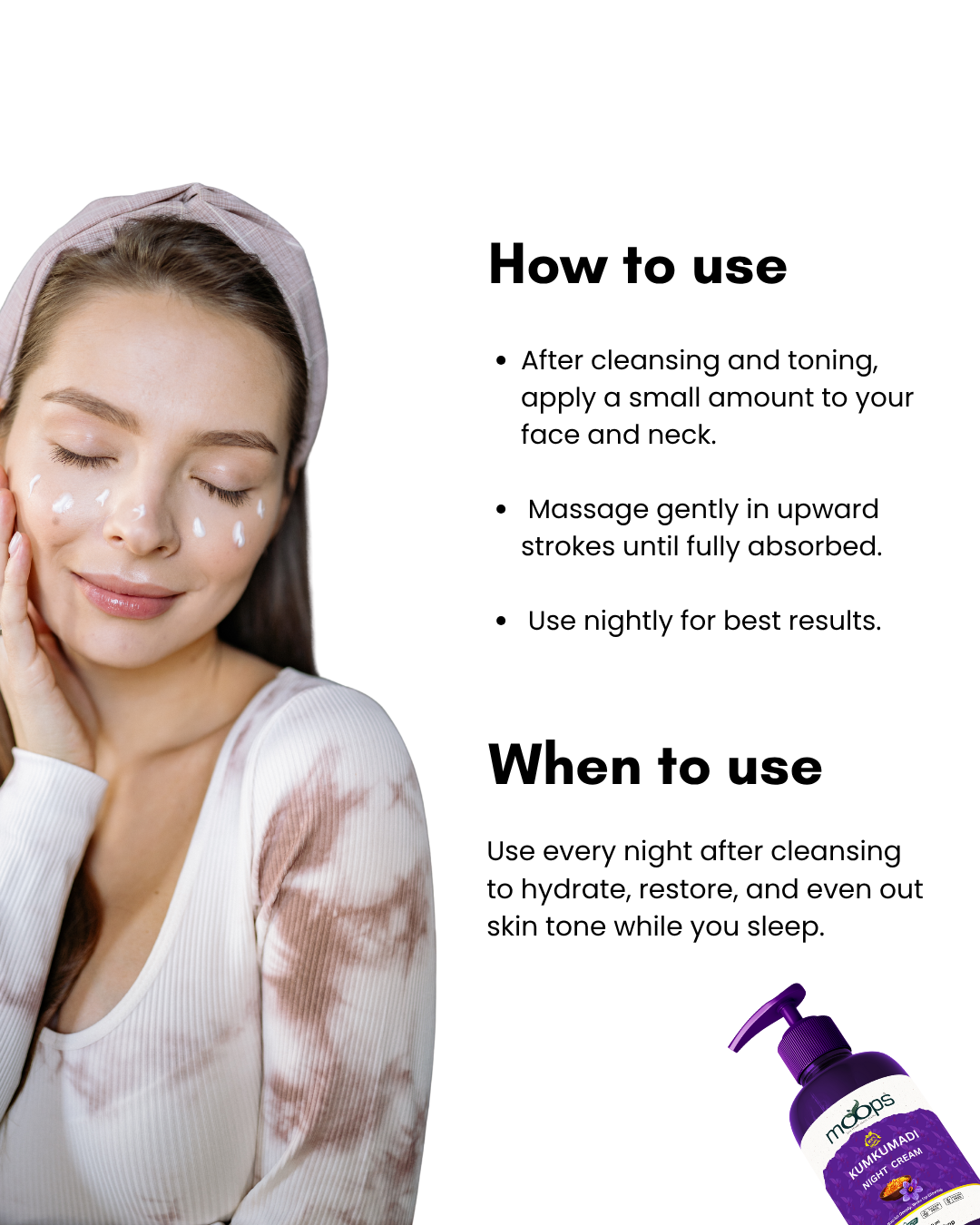 Moops Kumkumadi Night Cream
