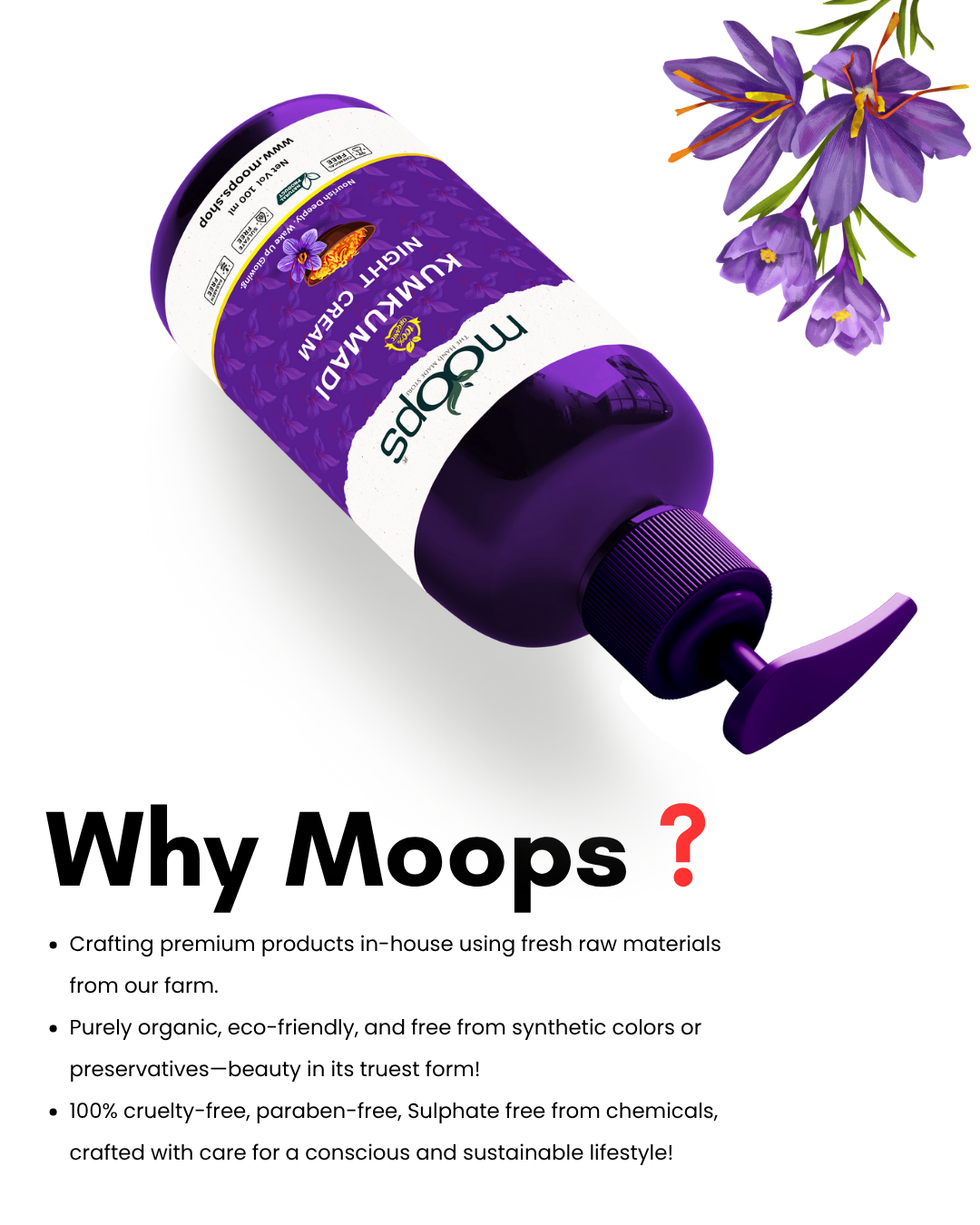 Moops Kumkumadi Night Cream
