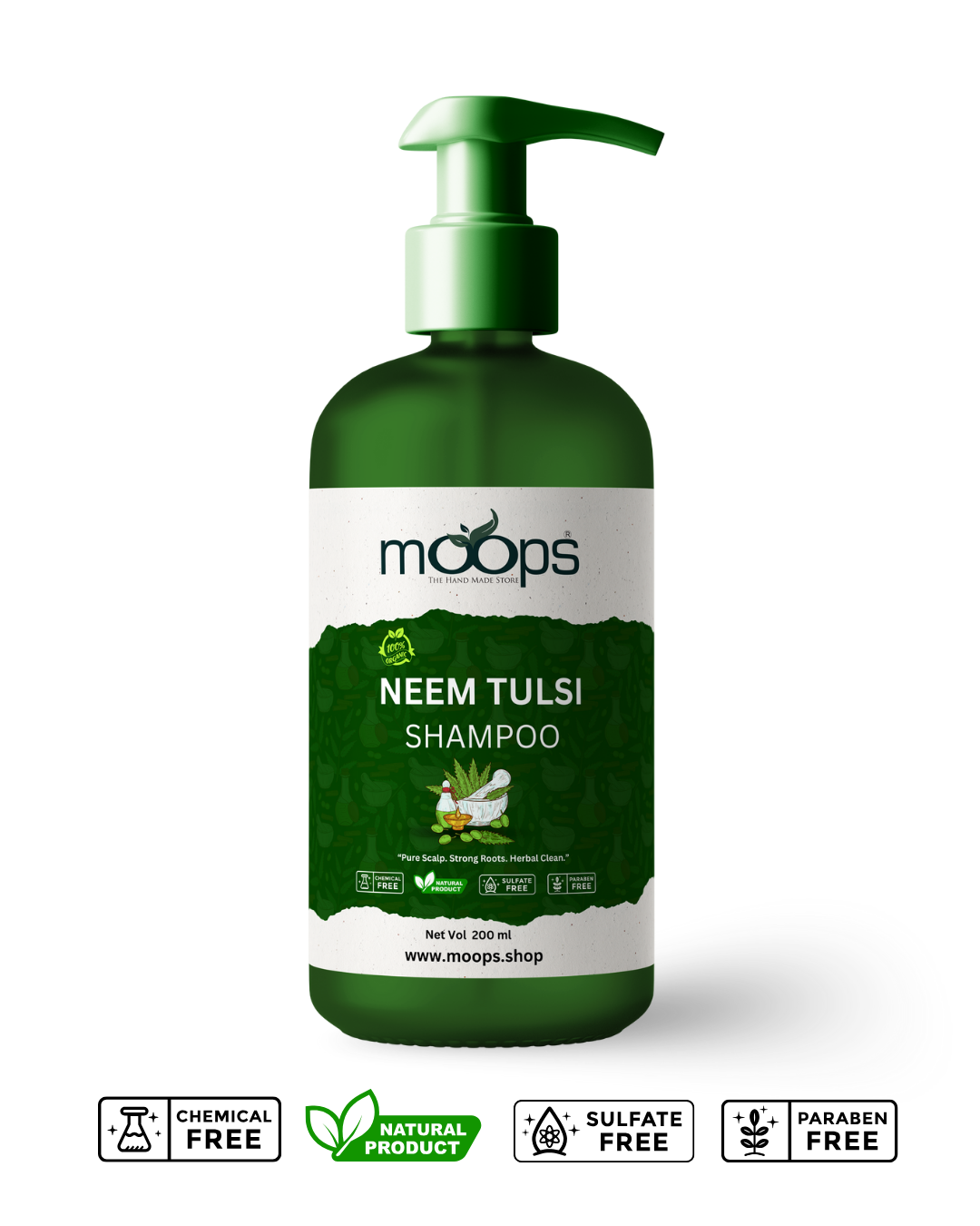Moops Neem Tulsi Shampoo