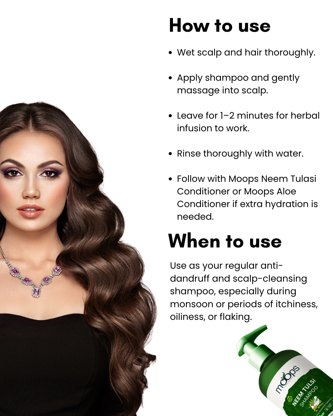 Moops Neem Tulsi Shampoo