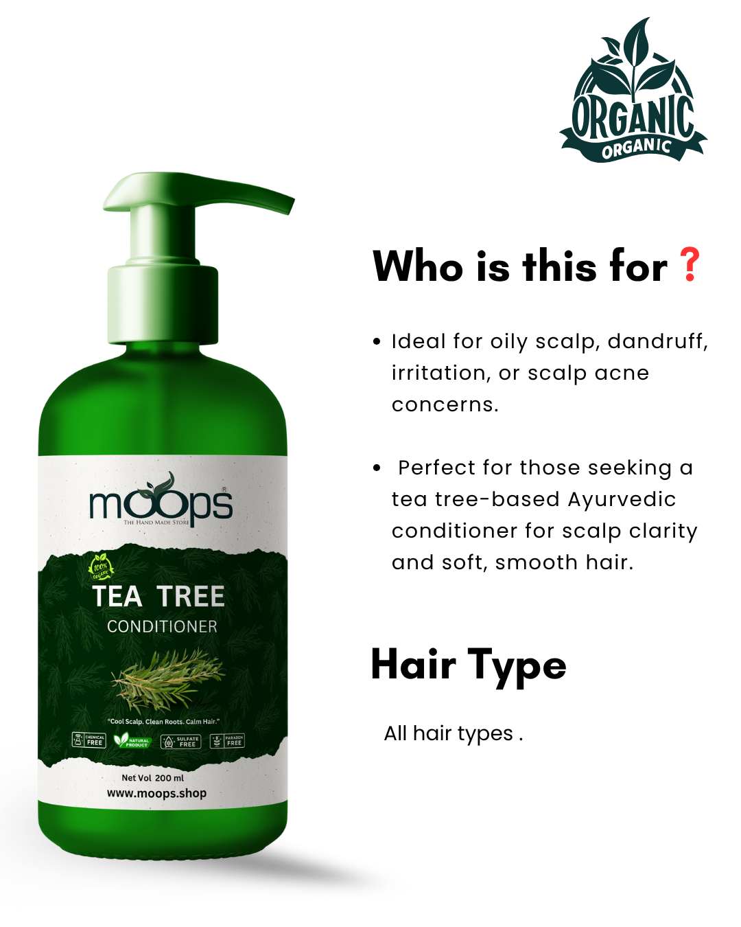 Moops Tea Tree Conditioner