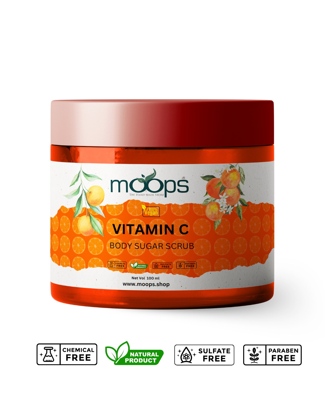 Moops Vitamin C Sugar Body Scrub