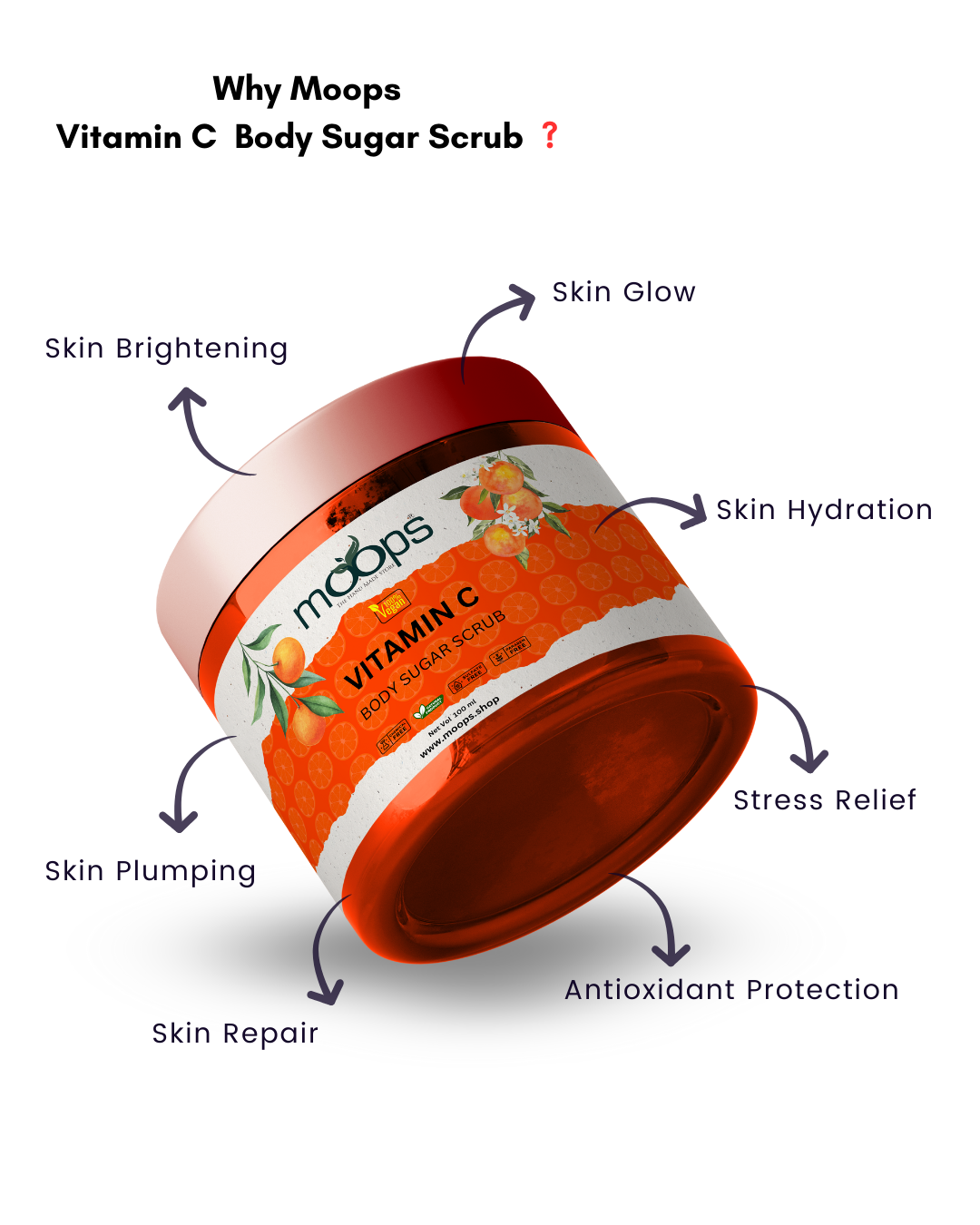 Moops Vitamin C Sugar Body Scrub