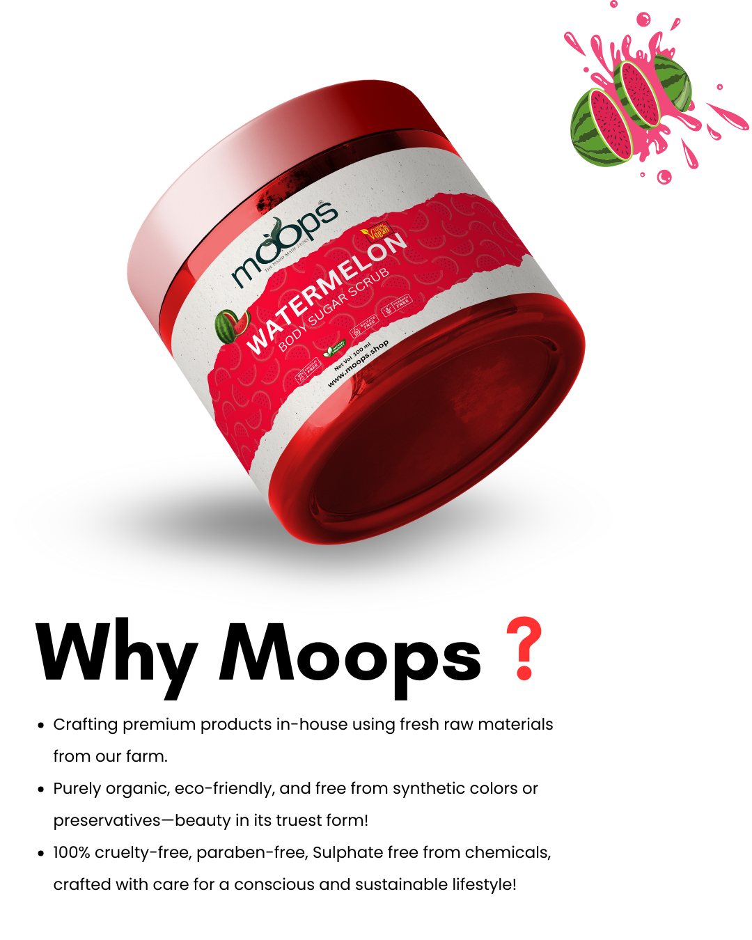 Moops Watermelon Sugar Body Scrub