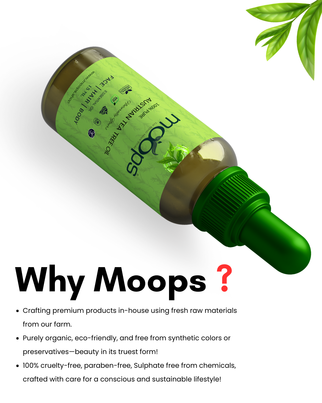 Moops Austrian Tea Tree Essential Oil