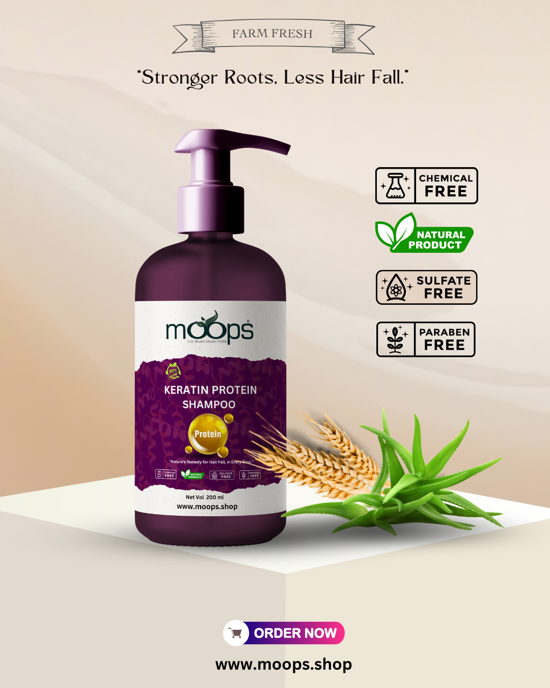 Moops Keratin Protein Shampoo
