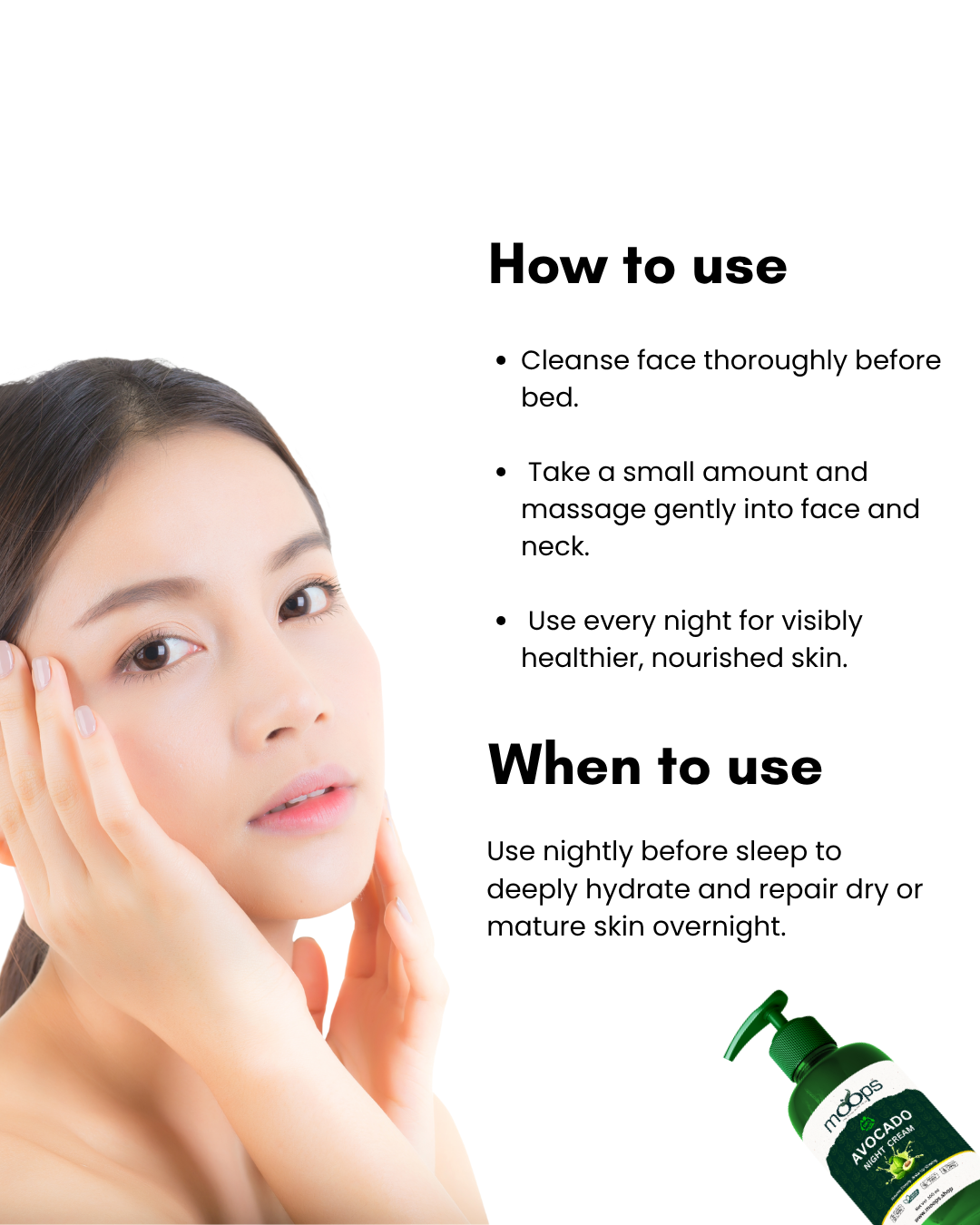 Moops Avocado Night Cream