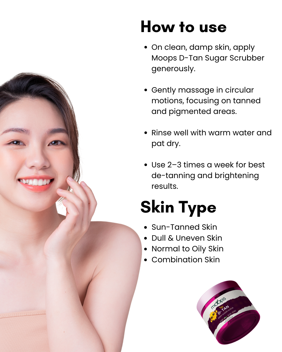 Moops D-Tan Sugar Body Scrub