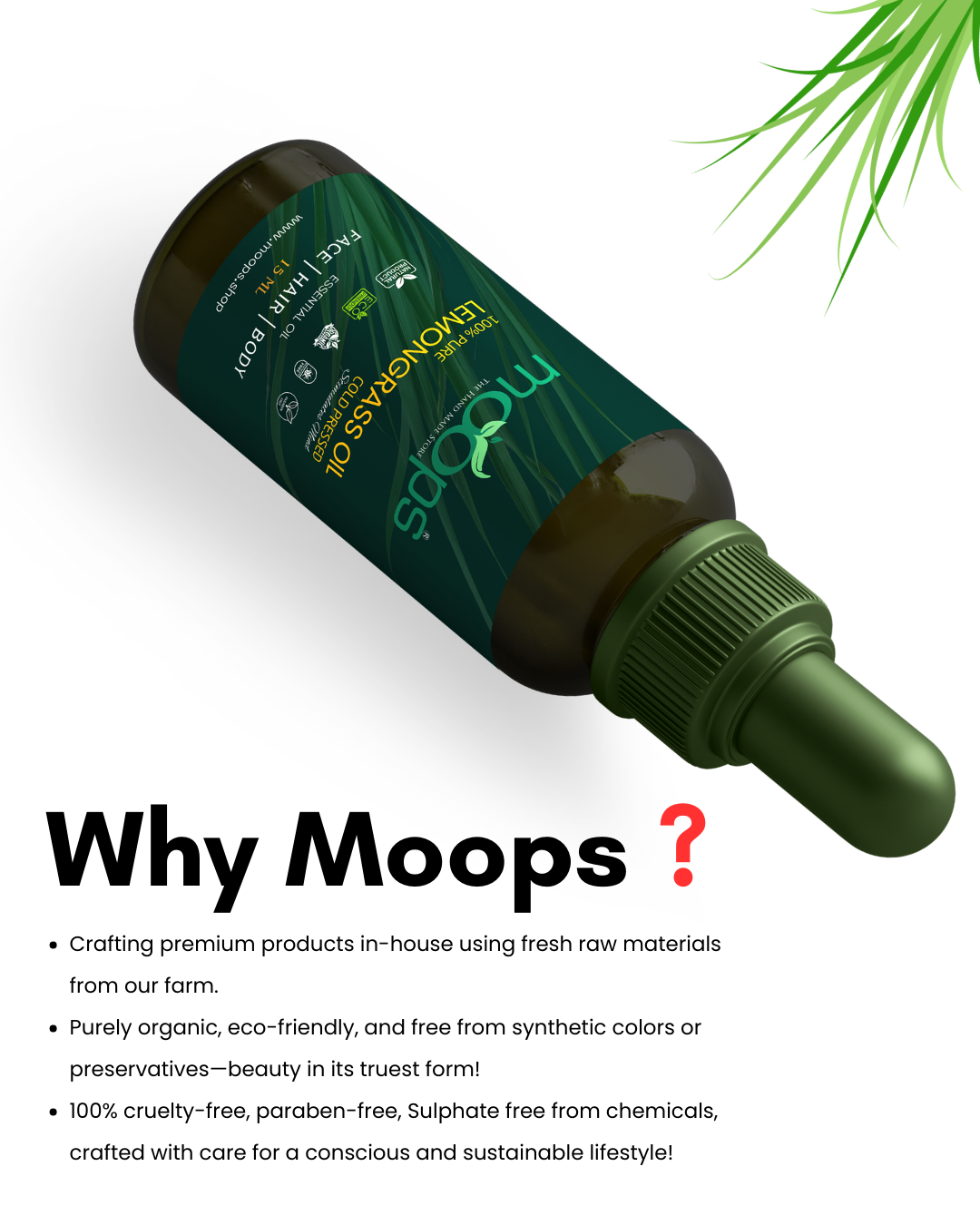 Moops Lemongrass Essential Oil