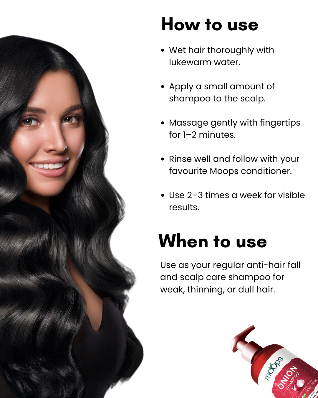 Moops Onion Shampoo