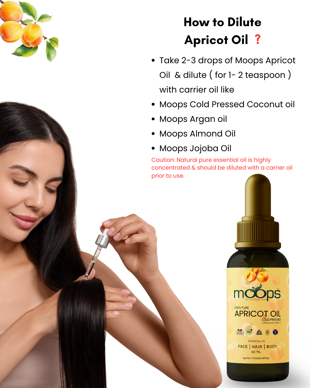 Moops Apricot Essential Oil