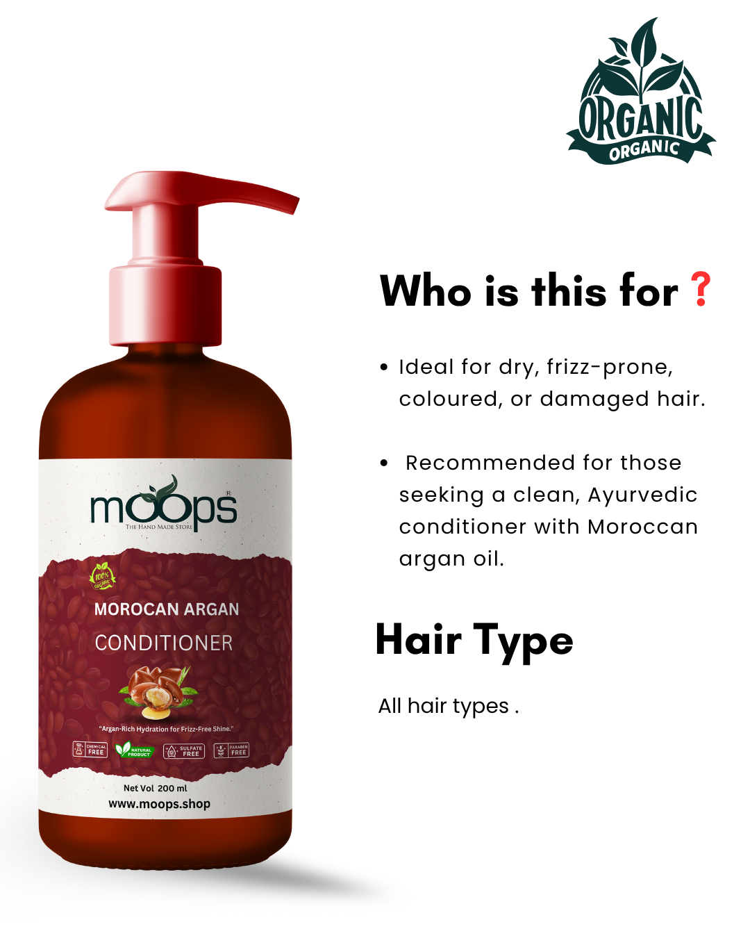 Moops Moroccan Argan Conditioner